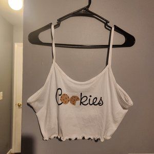 Cookies Crop Top Shirt